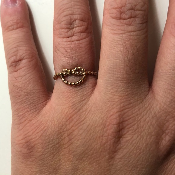 Antique Rose Gold Heart Ring - Picture 2 of 3